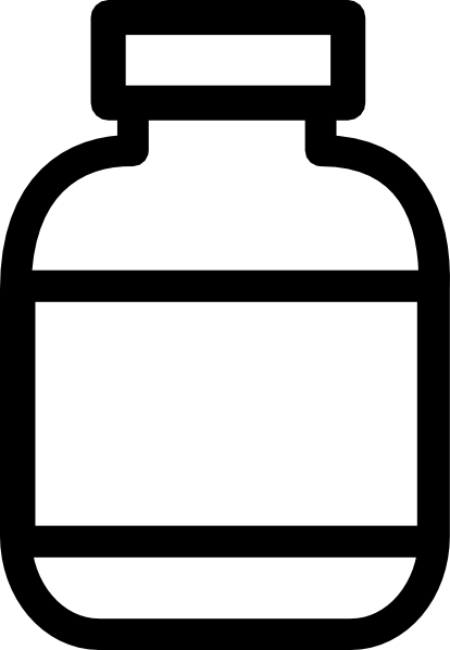 414x598 Pill Bottle Black And White Clipart