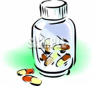 300x275 Art Image Gelcaps And A Pill Bottle