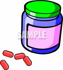 268x300 Art Image Red Pills Outside A Purple Pill Bottle