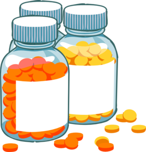 288x299 Blank Pill Bottles Clip Art