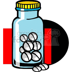 300x300 Royalty Free Pill Jar0002 166028 Clip Art Images, Illustrations