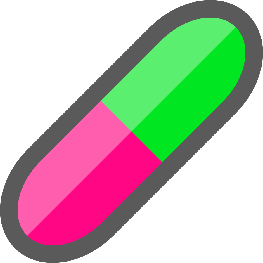 900x900 Simple Vector Pill Clipart