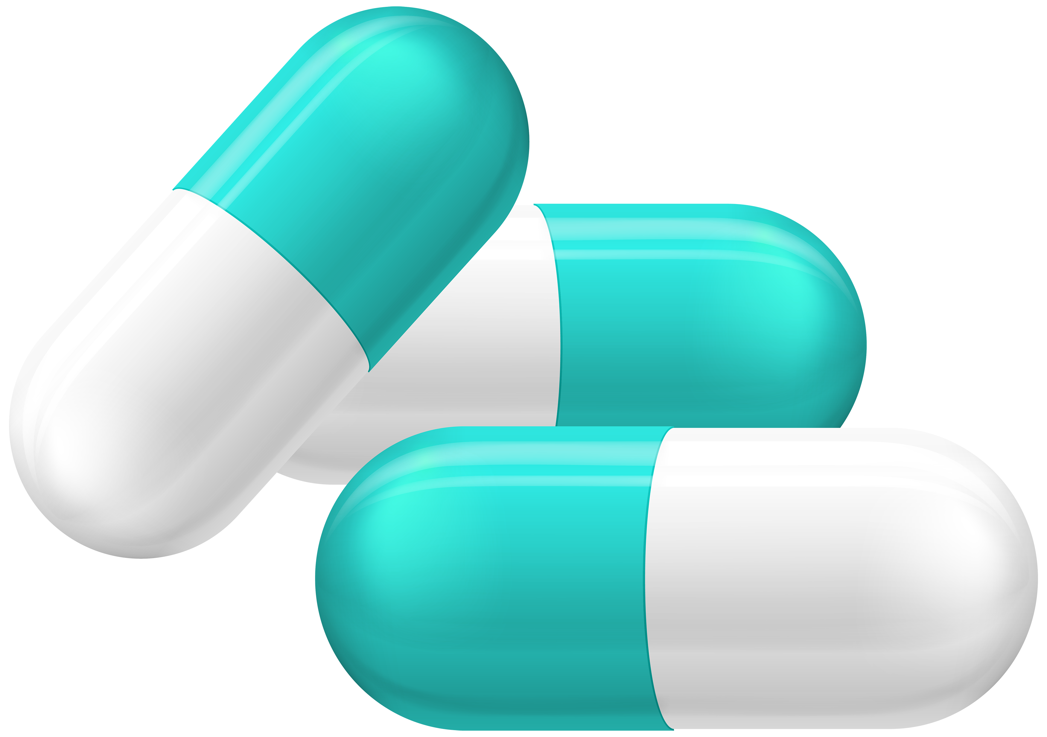 3500x2464 White And Blue Pill Capsules Png Clipart