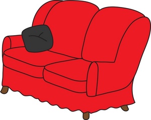 300x239 Love Seat Clipart Image
