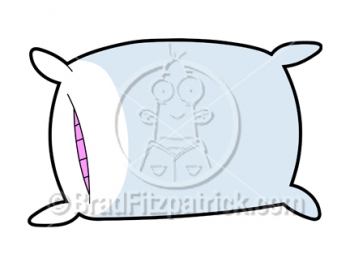 350x263 Clip Art Cartoon Pillow Clipart