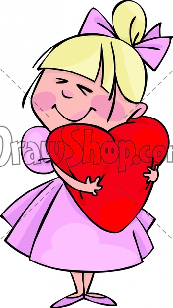 353x629 Clip Art Girl Holding Pillow Cliparts