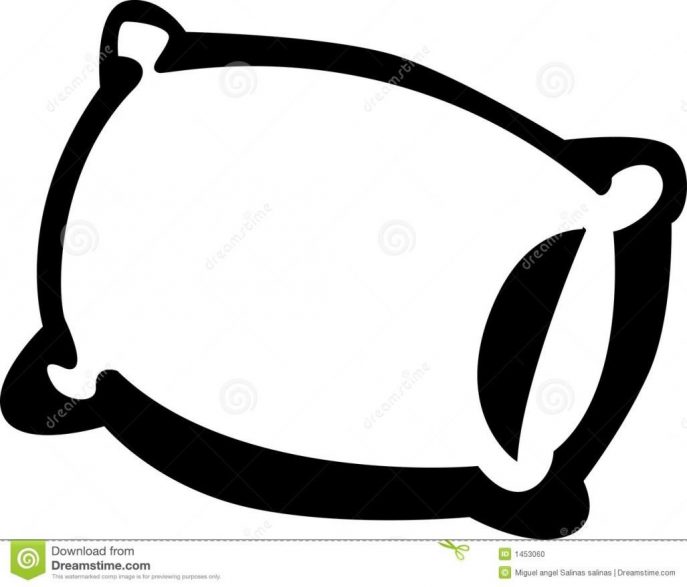 687x587 Pillow Clipart Cute Bed