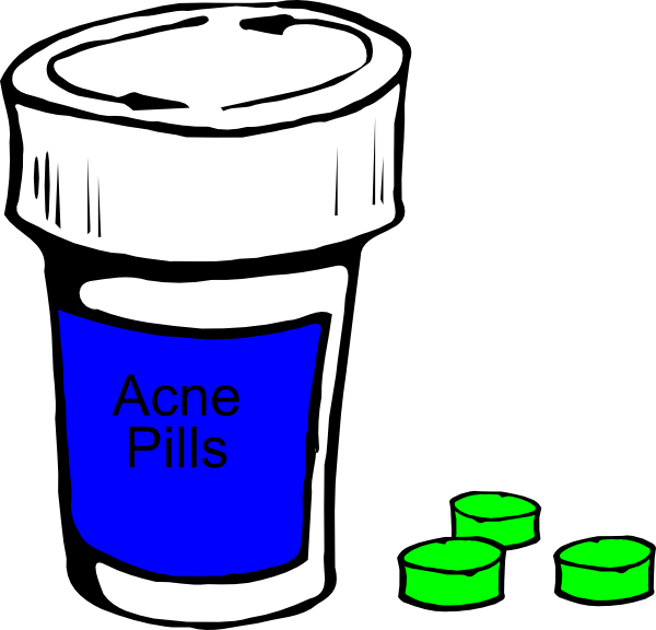 600x576 Acne Pills Clip Art