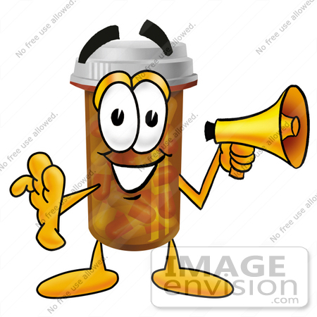450x450 Clip Art Graphic Of A Medication Prescription Pill Bottle Cartoon