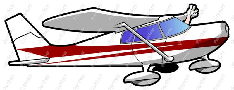 800x307 Air Plane Pilot Character Clip Art