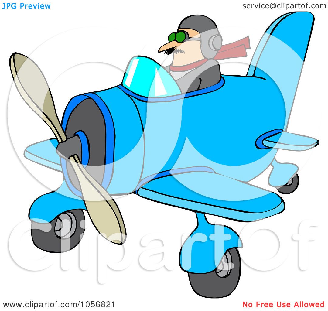 1080x1024 Royalty Free Vector Cliprt Illustration Of Pilot Flying