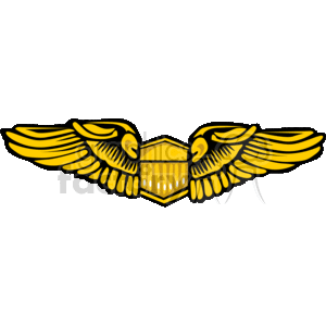 300x300 Royalty Free Pilot Wings 153412 Vector Clip Art Image