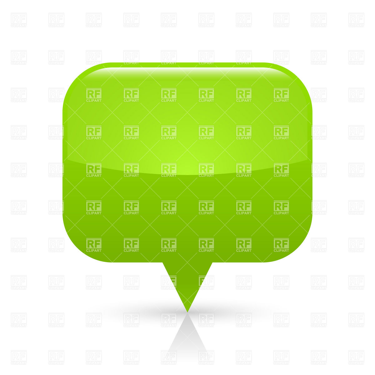 1200x1200 Green Square Blank Map Pin Royalty Free Vector Clip Art Image