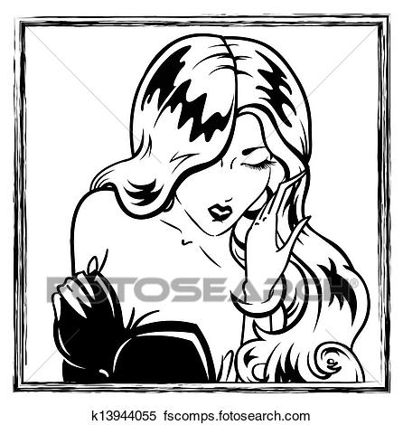 446x470 Clipart Of Erotic Pin Up Girl Portrait K13944055