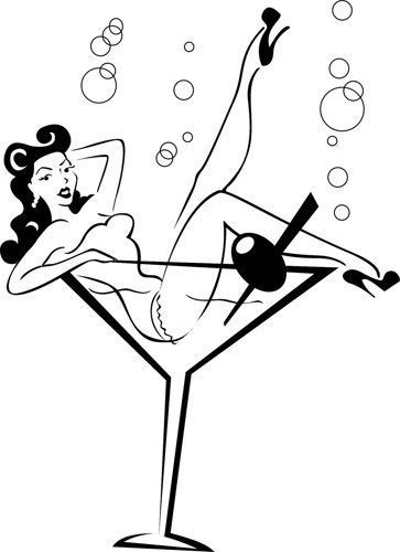 363x500 Pin Up Girl Clipart