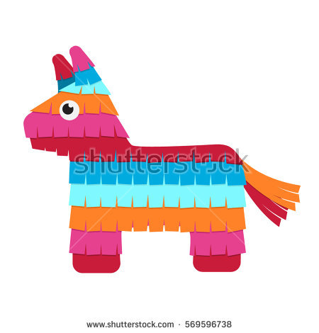 450x470 Donkey Clipart Pinata