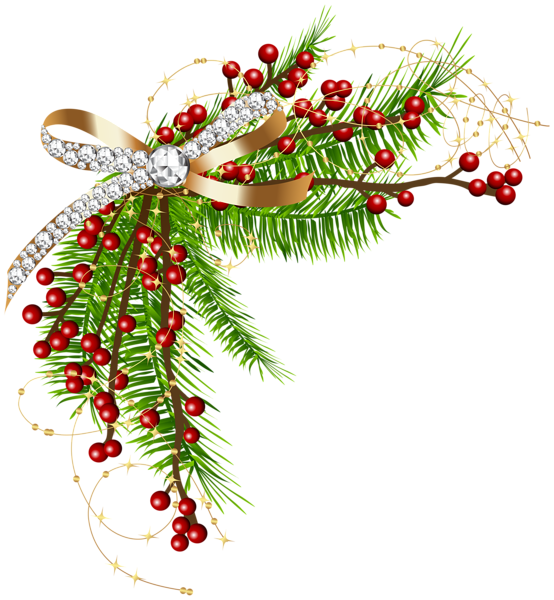 554x600 Christmas Pine Green Decor Png Clip Art Image Clipart Christmas