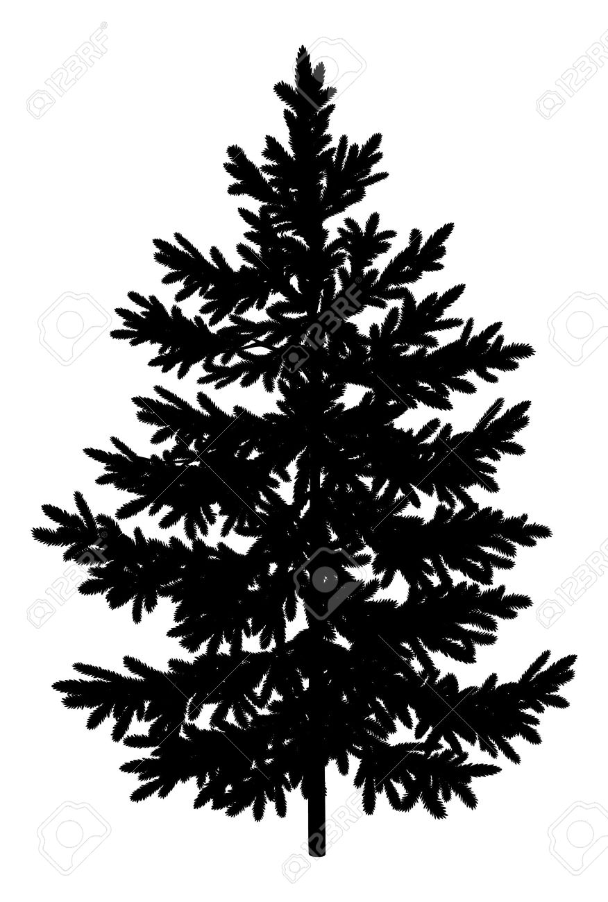 876x1300 Clip Art Black And White Needle Pine Garland Cliparts