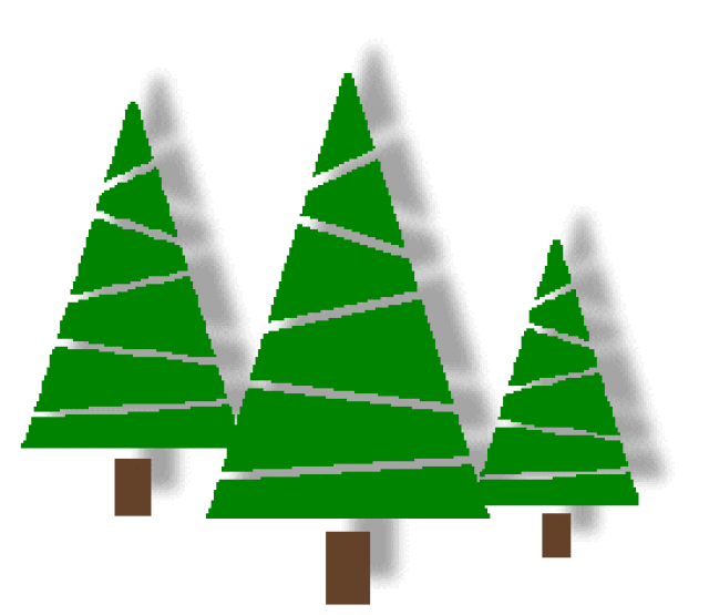 640x555 Pine Tree Clipart Stylized