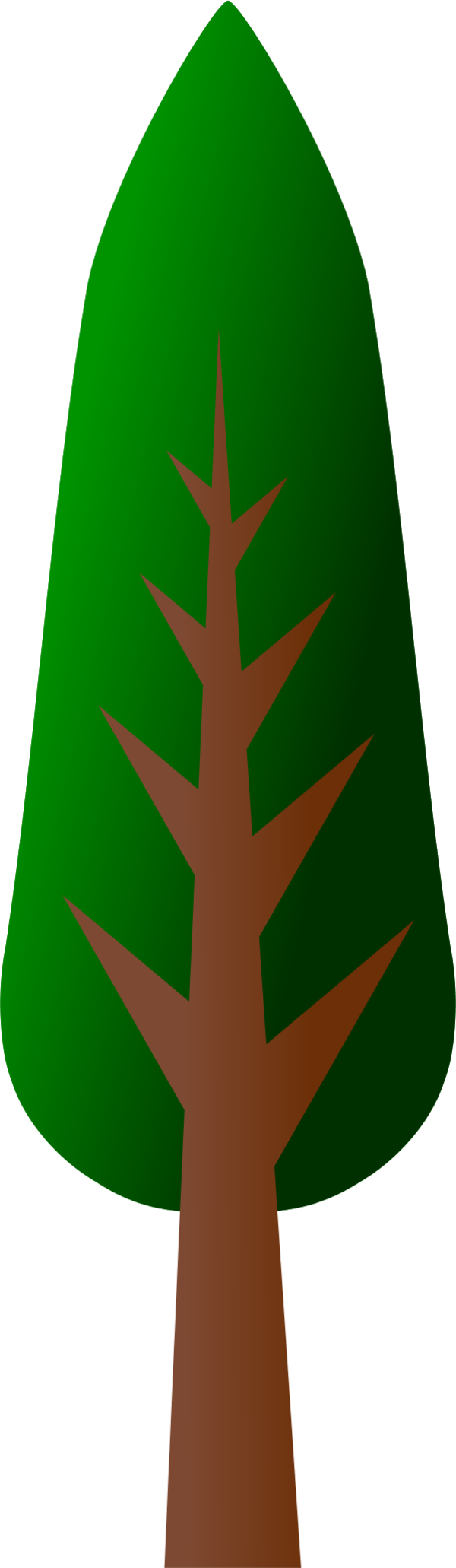 600x2062 Pine Tree Clipart Long Tree