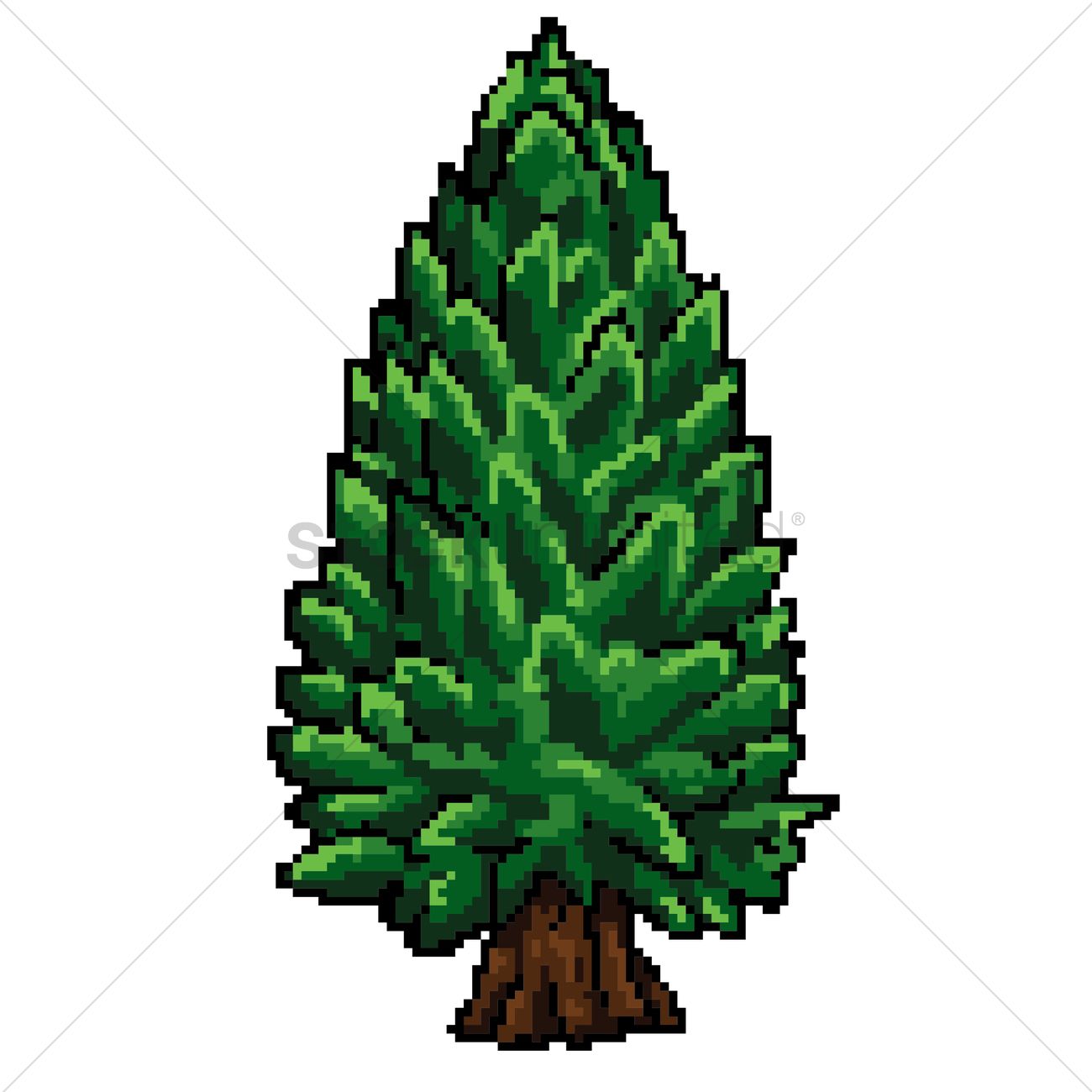 1300x1300 Pine Tree Clipart Pixel Art