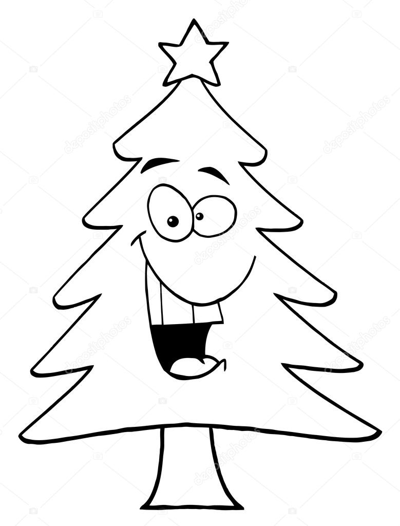 779x1024 Outline Pine Tree Stock Photo Hittoon