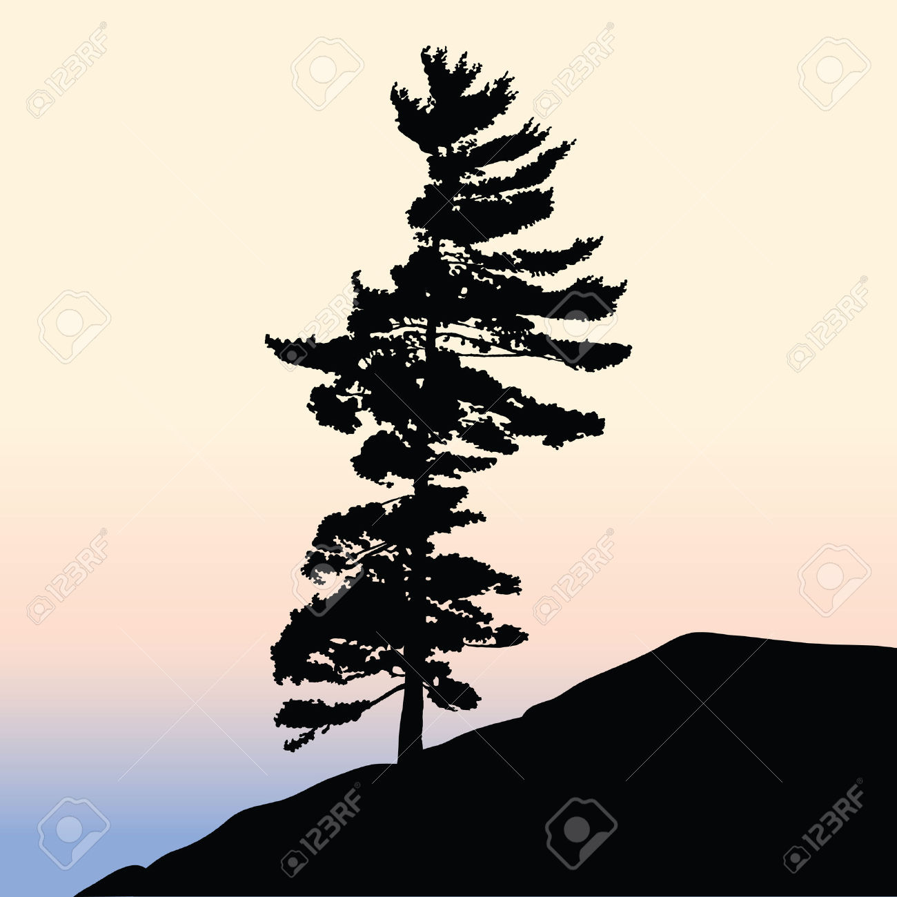 1300x1300 Tree Hill Clipart
