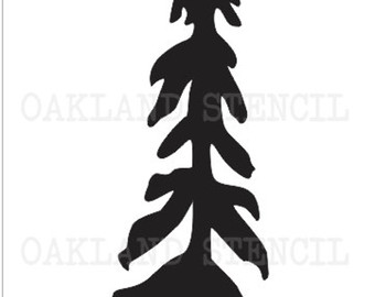 340x270 Pine Tree Stencil Etsy