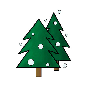 300x300 Snow On Tree Clipart