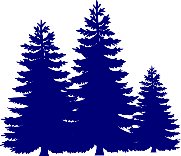 600x517 Pine Trees Clip Art