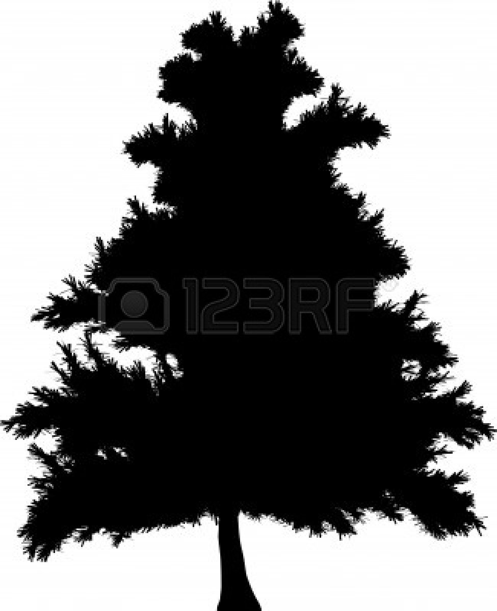 975x1200 Pine Tree Silhouette Clipart