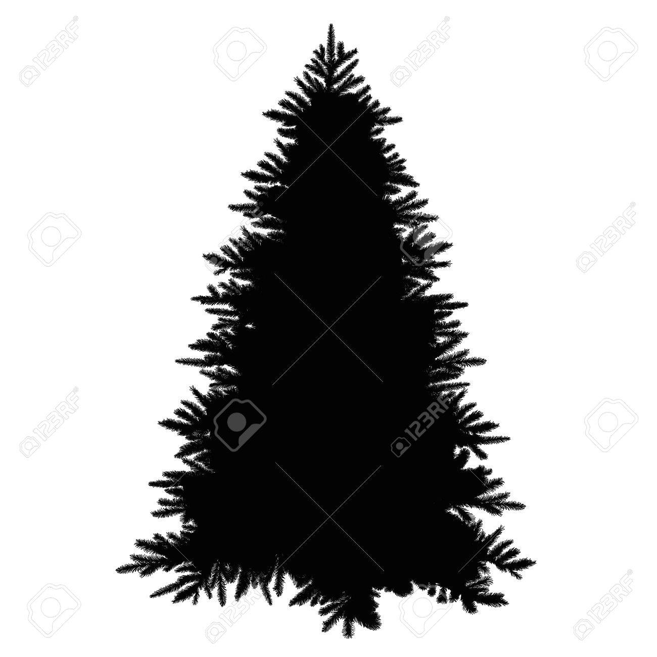 1300x1300 Christmas Tree Silhouette Royalty Free Cliparts, Vectors,