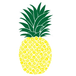 300x300 Pineapple Clipart Black And White Free 5