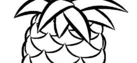 272x125 Pineapple Black And White Pineapple Clipart Black And White Free 7