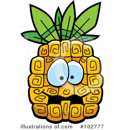 400x420 Pineapple Clipart