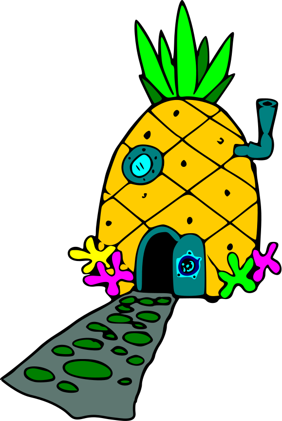579x863 Pineapple Clipart Spongebobs
