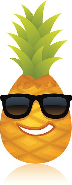 241x612 Pineapple With Sunglasses Clipart Letters Format