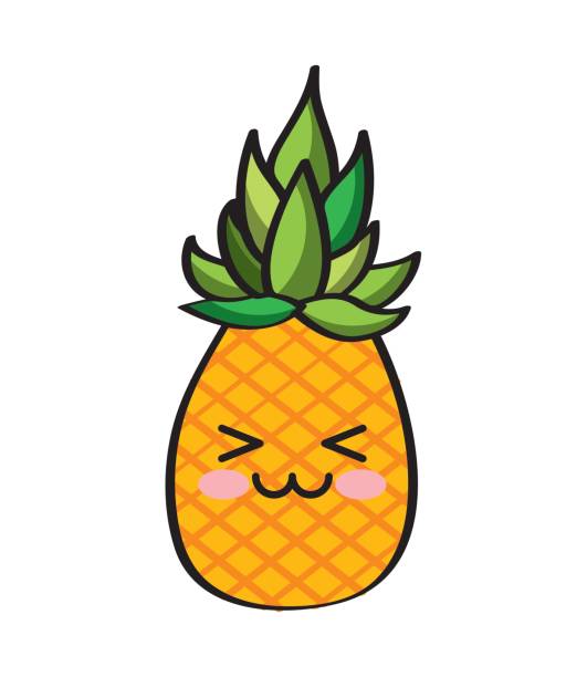 531x612 Pineapple Clipart Kawaii