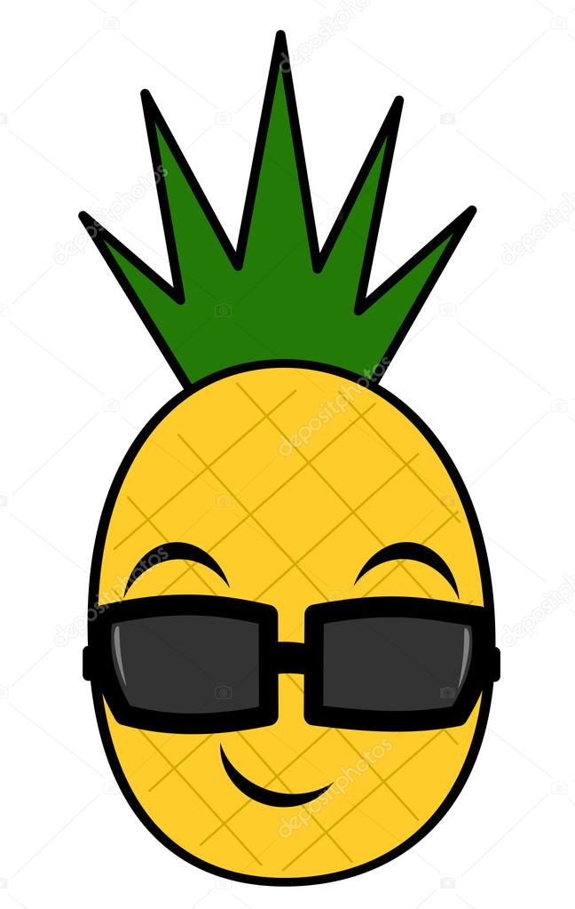 648x1023 Pineapple Clipart Sunglass