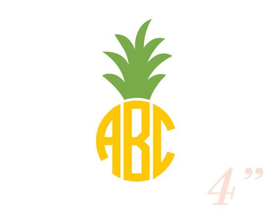 570x440 Pineapple Clipart Monogram