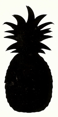 198x400 Pineapple Outline