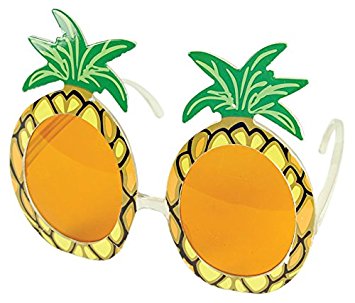 355x303 Bristol Novelty Ba024 Pineapple Glasses, Green, One Size Bristol