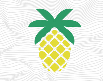 340x270 Pineapple Svg, Dxf, Eps, Vinyl Cut Files, For Use With Silhouette