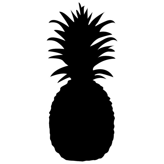 570x570 Pineapple Silhouette Clipart