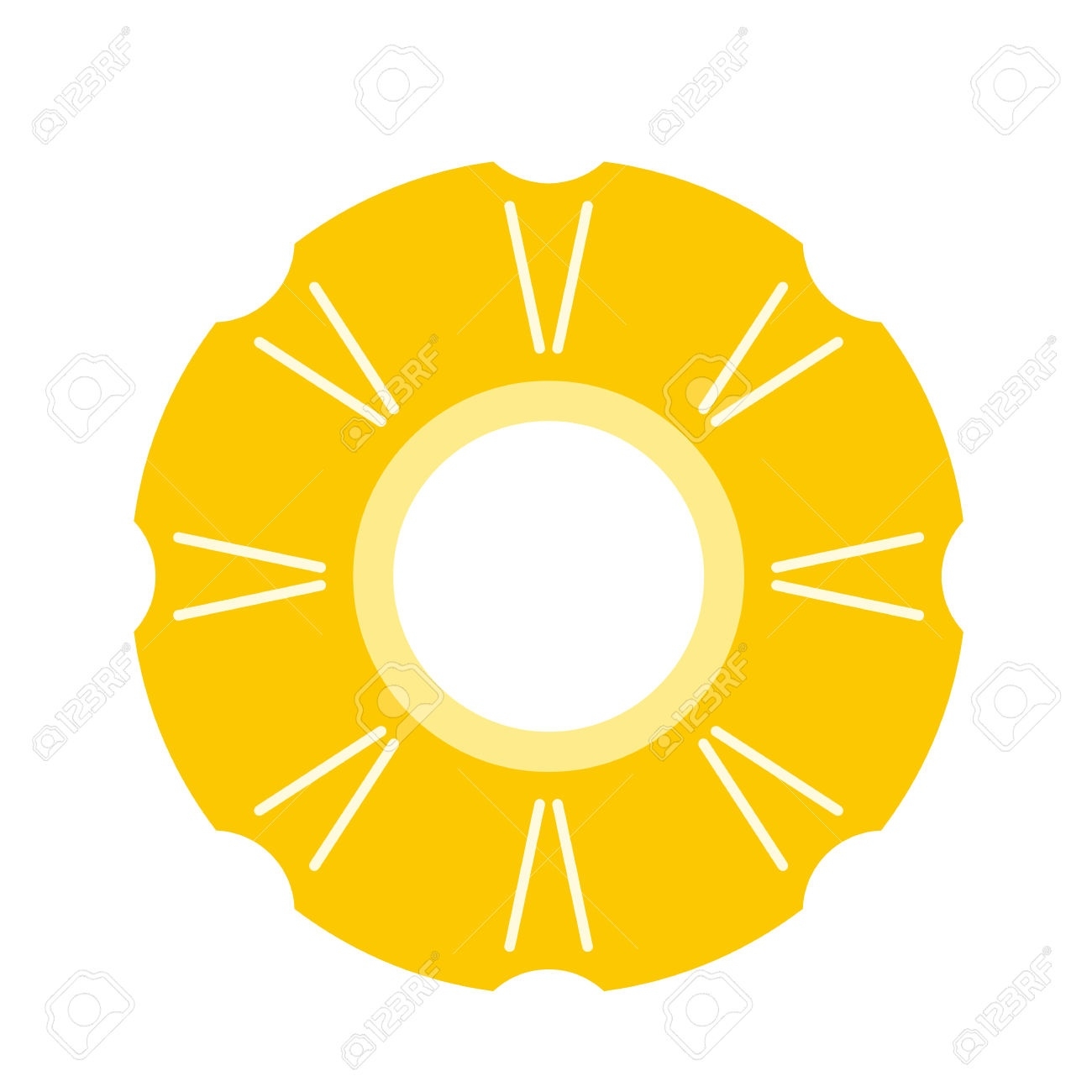 1300x1300 Pineapple Slice Clipart Letters Example