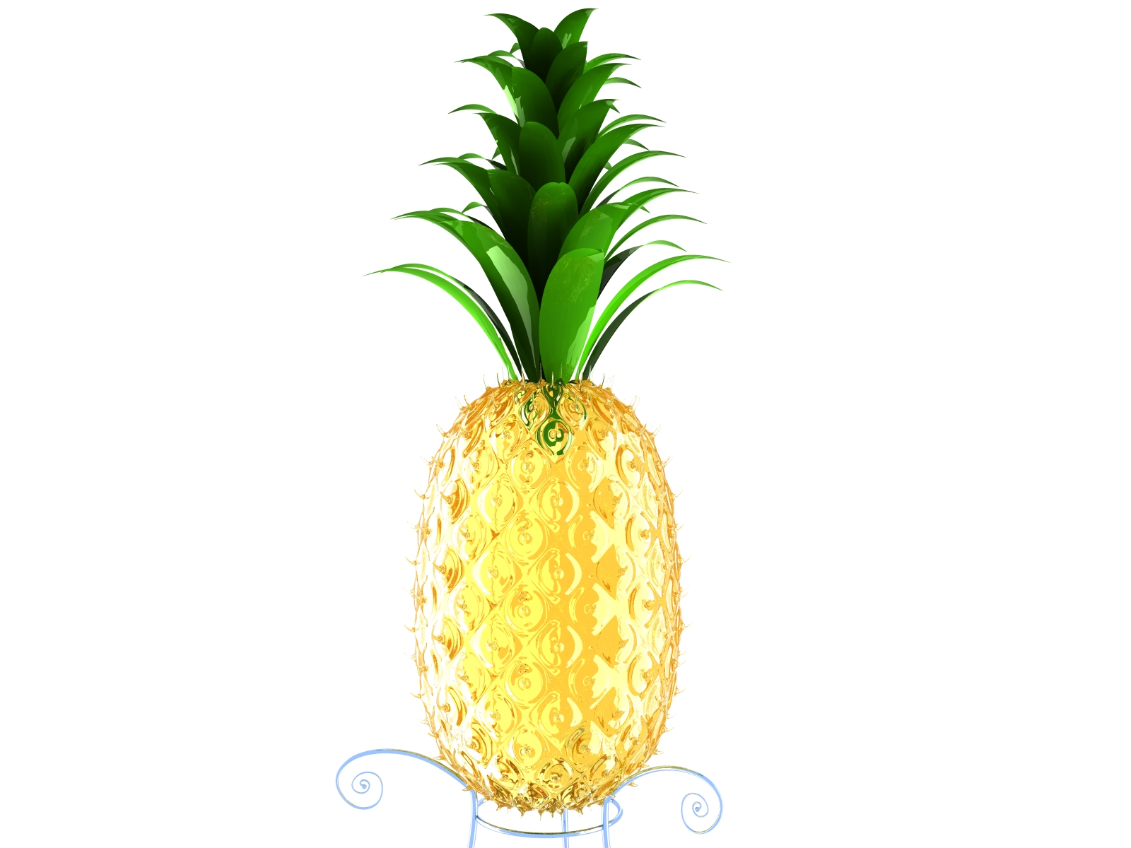 1600x1200 Pineapple Wallpaper Hd