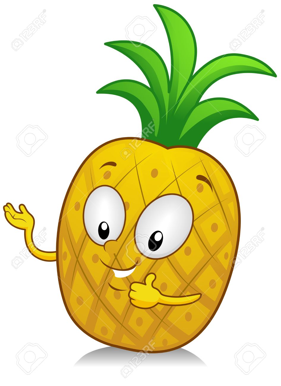 946x1300 Pineapple Clipart Character