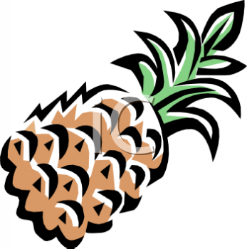 347x350 Royalty Free Pineapple Clipart