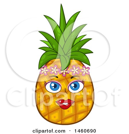 450x470 Clipart Of A Black Pineapple