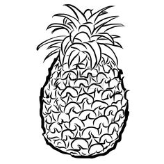 236x236 Laughing Pineapple Vector Illustration Fruit Illustrations